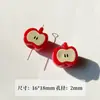 [Rojo de Año Nuevo] 2.0 Cerámica Esmaltada Acrílica Cuentas Goteo de Aceite Material para Cadena de Teléfono DIY Accesorios
