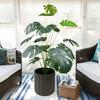Macetas Decorativas Minimalistas Nórdicas para Balcón y Sala de Estar Transfronterizas, Plantas Artificiales Multitamaño, Plantas Verdes, Macetas Grandes de Diámetro para Piso