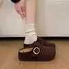 Venta Caliente Birkenstock Medias Zapatillas para Mujer Primavera y Otoño 2026 Nuevo Estilo Zapatillas de Exterior Semi-Cubiertas Zapatos Birkenstock de Suela Gruesa Estilo Francés