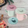 Hill Silicone Water Cup Tampa Selada Creative Tea Cup Tampa Caneca de vidro Ceramic Cup Dust-proof Nordic Color Cup Tampa