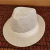 Chapéus Masculinos de Comércio Exterior, Proteção Solar e Sombreamento, Chapéus Fedora de Jazz, Chapéus Masculinos e Femininos de Poliéster Tricotado, Modernos e Versáteis