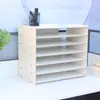 Portadocumentos de Escritorio Estante para Archivos Organizador Multicapa A3 8k Caja de Almacenamiento para Oficina Caja para Documentos Estantería para Estudiantes A4