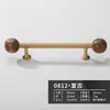 Alça de latão Novo estilo antigo chinês porta de armário guarda-roupa sapateira móveis estilo minimalista francês nogueira alça longa