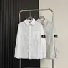 STONE Verano Alta Calidad Color Sólido Brújula Isla Brújula Pulsera Protección Solar Camisa de Manga Larga para Hombre