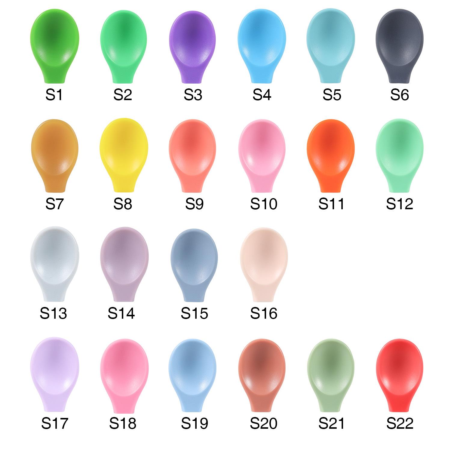 硅胶勺头颜色编码图(1)