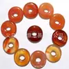 Venta al por mayor de fábrica gema de ágata rayada de cristal natural 18 mm hebilla de seguridad colgante accesorios para joyería DIY pendientes collar