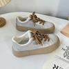 Zapatos Desun para mujer, otoño 2024, nuevos zapatos deportivos informales con plataforma y cordones, color blanco, 6564