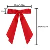 Pinza para el pelo con lazo de cinta transfronterizo navideño con orejas de doble capa, pinza para el pelo de fiesta con decoración de ambiente navideño multicolor