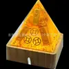 En Stock Pirámide de Cristal Amarillo Escritorio de Oficina Decoración para Tienda en Casa Regalo Venta al por Mayor