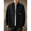 Jaqueta Camisa Retrô Americana Outono Italiano Masculina Nova Solta Casual Roupa de Trabalho Camisa de Manga Longa
