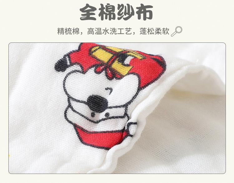 六层纱布方巾30*30 厂家批发起皱工艺柔软婴幼儿