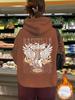 Sudadera con capucha y forro polar de manga larga para mujer, con bolsillo tipo canguro, talla europea transfronteriza, para otoño e invierno, con estampado NASHVILLE