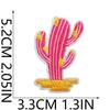 Sticker de Tela Bordado Llama Roja Rosa para Mujer Parche de Mezclilla Occidental Decorativo para Bolso Sombrero de Vaquero Guitarra Etiqueta Bordada