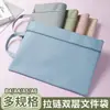 B4 proteção ambiental bolsa de armazenamento para inspeção de maternidade e infantil bolsa de treinamento para estudantes bolsa de informações à prova d'água zíper bolsa de arquivos portátil LOGO fixo