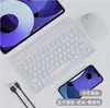 Teclado Bluetooth Sem Fio Retroiluminado Russo Espanhol Adequado para iPad Telefone Tablet Teclado Mouse Luminoso de Sete Cores
