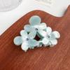 Nueva Dopamina Flor de Tres Filas Diamante Pinza de Agarre de Ácido Acético Flor Horquilla Dulce Elegante Chica Elegante Corazón Pinza Tiburón