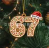 Bestseller Transfronteiriço Sixseven Papai Noel Decorações de Natal em Acrílico Decorações Divertidas de Meme Digital