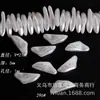 Centenas de pérolas de imitação de concha barroca de formato irregular em ABS, pequenas pedras de alto brilho com furo reto, pérolas de imitação em formato de dente