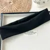 Faixa de Cabeça Esportiva Simples Transfronteiriça Poliéster de Alta Elasticidade Faixa de Cabeça Absorvente de Suor Laço de Cabelo de Tecido Cetim Feminino Acessório de Cabeça