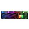 Teclado Miwolf K6 con Sensación Mecánica, Cableado, con Iluminación de Colores para Computadoras de Escritorio para Juegos, Teclado USB, Venta al por Mayor Transfronteriza