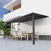 Cobertizo para coche de aleación de aluminio impermeable protector solar sombrilla a prueba de viento residencial terraza cobertizo placa de resistencia PC toldo solar estacionamiento