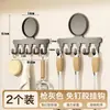 Ganchos de cocina, instalación sin taladro, adhesivo fuerte, uso rudo, para colgar cucharas, espátulas y otros utensilios de cocina; soporte de pared para ollas y estante de almacenamiento