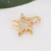 Acessórios para joias DIY metal com zircônia incrustada formas redondas, gotas d'água e outras estilo Harajuku colar pingente de colar
