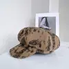 Gorra de Boina de Leopardo de Moda para Mujer, Nuevo Sombrero con Visera Casual Elegante para Protección Solar de Primavera/Verano