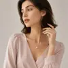 Collar de perlas de amor tridimensionales para niña dulce, estilo frío de Corea del Sur, collar de cadena de clavícula de estudiante simple que combina con todo.