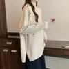 Suéter de punto informal con cuello medio alto que cubre el abdomen para mujer, otoño e invierno, para chicas de talla grande, adelgazante y elegante, ropa interior para mujer