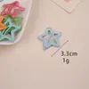 Pasador de Estrella de Dopamina Y2K Lindo para Niña Estrella de Cinco Puntas Pasador de Cabello Color Caramelo Ins Clip BB Clip para Flequillo