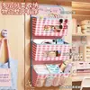 Bolsa Colgante de Almacenamiento a Cuadros Bolsa de Almacenamiento para Cama de Dormitorio Estudiantil Bolsa Colgante para Puerta de Litera Bolsa de Red para Cama de Pared