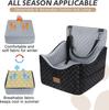 Asiento de Coche Personalizado para Gatos y Perros de Amazon Transfronterizo Adecuado para Perros Pequeños y Medianos, Asiento Elevador de Seguridad para Mascotas