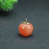 Pendente Pequena Maçã Flor de Pessegueiro Jade de Seda Dourada Natural Aventurina Paz e Segurança Jade Cereja Pingente de Colar Venda por Atacado