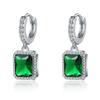 Deseo Comercio Exterior Transfronterizo Suministro Caliente Pendientes de Circonita de Color Arcoíris Pendientes de Personalidad de Moda Pendientes de Diamantes Pendientes de Mujer