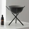 Suporte Metálico Minimalista para Fogueira Bandeja Modelo Quarto Armazenamento de Joias Bandeja Designer Assento de Aromaterapia Decoração Suave