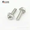 Tornillo Hexagonal Cruzado de Zinc Blanco Joris con Arandela Hexagonal Tornillo de Brida Tornillo Tornillo Antideslizante Perno M5M6M8