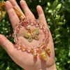 Colgante para Coche del Dios de la Riqueza de Cinco Caminos de Hangzhou con Ábaco de Colores y Candado, Colgante para Coche que Atrae la Riqueza