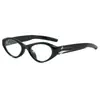 Gafas de Sol Anti-UV para Mujer Personalidad Chica Popular Estilo ins Gafas de Sol Ojo de Gato Modernas gm Gafas de Sol de Marco Pequeño Europeas y Americanas