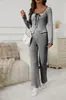 Toma Real del Nuevo Traje Casual de Encaje con Rayas Anchas para Mujer de Comercio Exterior Europeo y Americano Transfronterizo 2025 Amazon