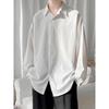 Camisa para Hombre de Manga Larga Holgada Estilo Coreano Casual Estilo Japonés Camisa