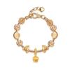 Pulsera de Estilo Bohemio Transfronteriza con Cuentas Doradas Pulsera de Corona Pulsera DIY Encanto Hecha a Mano Regalo de Vacaciones