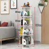 Estante 360 Graus de Chão com Múltiplos Níveis para Armazenamento Sala de Estar Estante para Livros Ilustrados Infantis Estante de Exposição Estante de Armazenamento Moderno e Simples