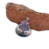 Modelo Nuevo 2024 Plata Pura 999 Esmalte Horneado Azul Artesanal Piscis Koi Bolsa de la Suerte Colgante Collar Esmalte Antiguo Retro