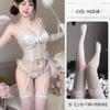 Lencería Sexy para Mujer, Liguero Pure Desire, Uniforme de Lencería Sexy Transparente de Encaje, Traje de Una Pieza Libre de Tentación*2184