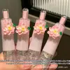 Flor de lótus rosa tipo prensa cola em pontos estilo ins alto valor estudante tipo prensa alta viscosidade diário de menina fita dupla face artesanal