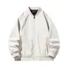 Jaqueta de voo estilo americano com gola baseball para homens, nova coleção primavera e outono, solta, moderna, casual, estilosa, versátil, peça de outer wear da moda