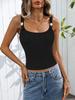 2025 Amazon Comercio Exterior Sexy Chaleco Slim para Mujer Camisola con Botones de Perla Ropa Exterior Capa Interior