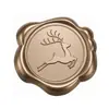 Série de Natal Adesivos de Selo de Cera Bronze Antigo para Envelopes, Convites, Garrafas de Vinho e Decoração de Presentes