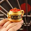 Nova Peça de Alça Colorida Pintada de Grande Tamanho com Animais Auspiciosos dos Doze Signos do Zodíaco Peça de Alça Ornamento Giratório de Bule de Mahjong Treze Órfãos